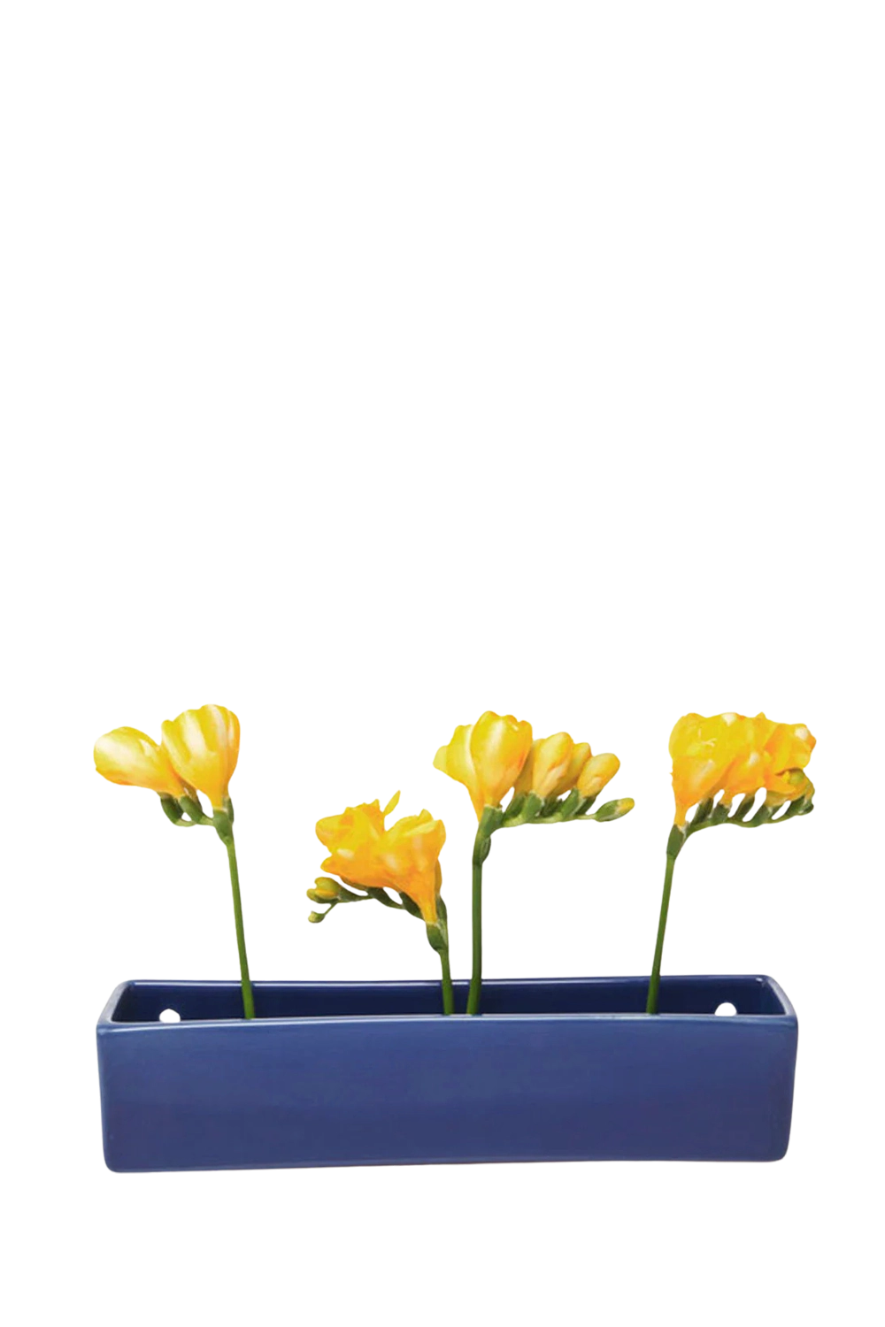 Cobalt Ceramic Modern Wall Planter for Succulents - Wall Brick - handmade by Chive Studio Toronto