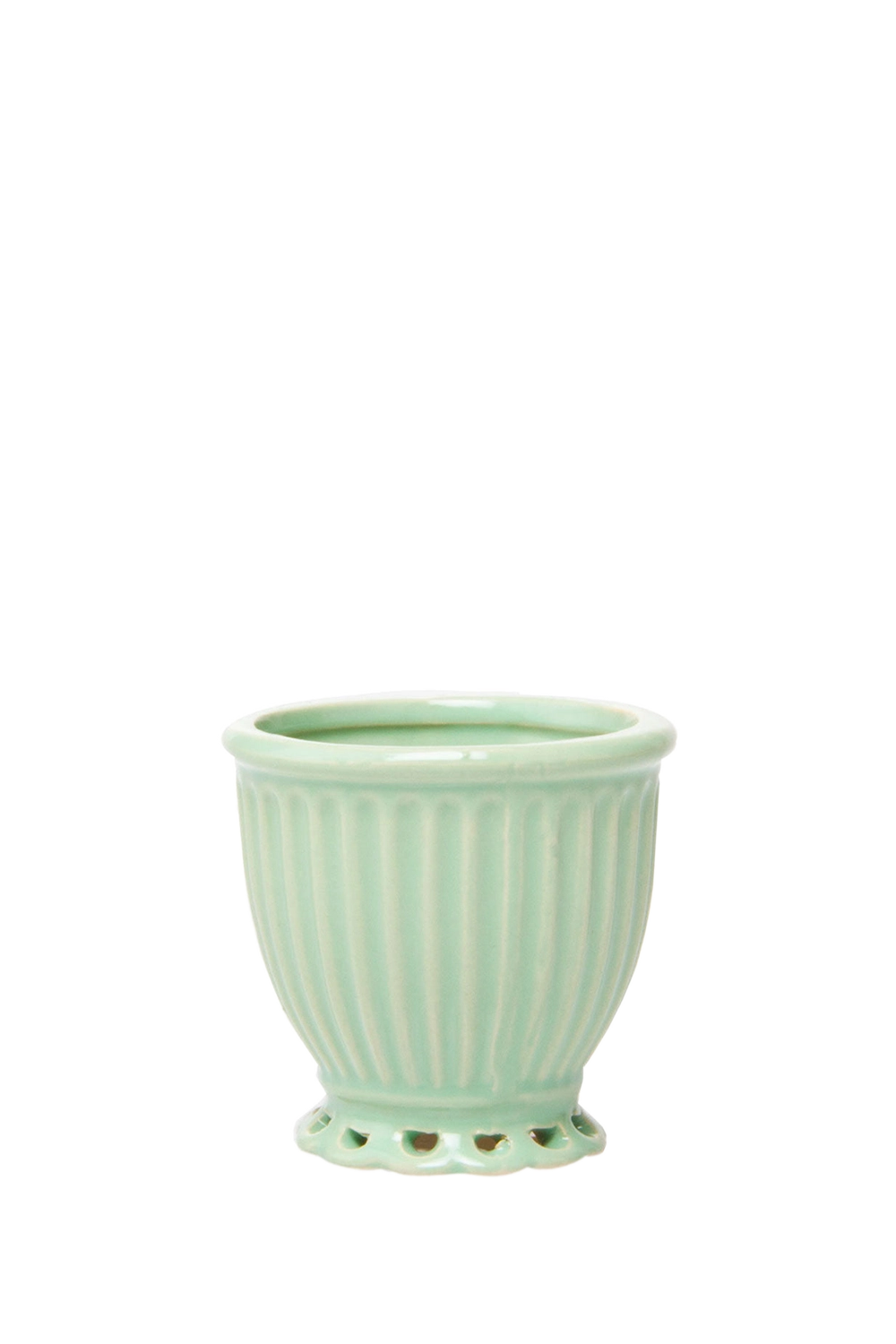 Mint Ceramic Vintage Pot - Brilliant - handmade by Chive Studio Toronto