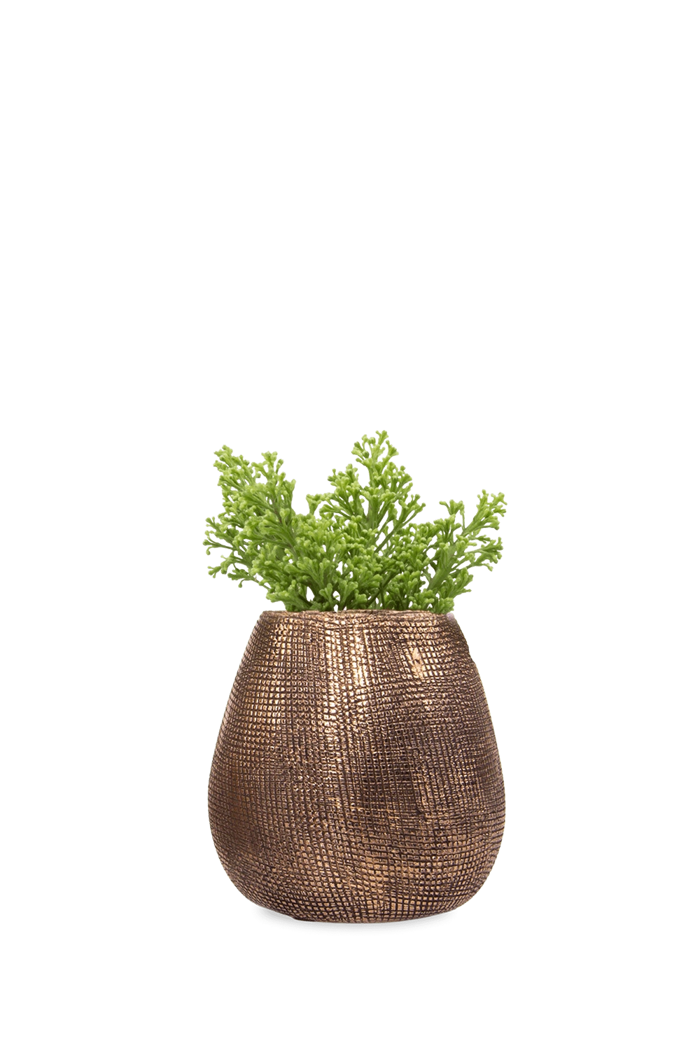 Antique Rose Gold Ceramic Planter Pot - Mesh - handmade by Chive Studio Toronto