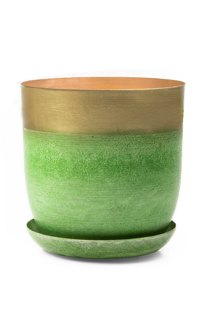 Joe Metal Pot With Drainage Hole - Chive Ceramics Studio - Pots - Chive US