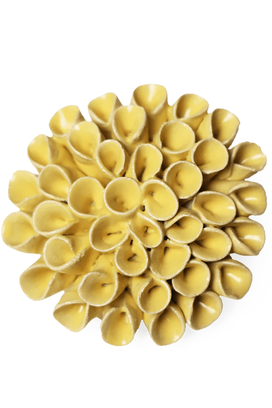 Ceramic Flower - Flower Yellow 3 - Chive Ceramics Studio - Ceramic Flowers - Chive Studio