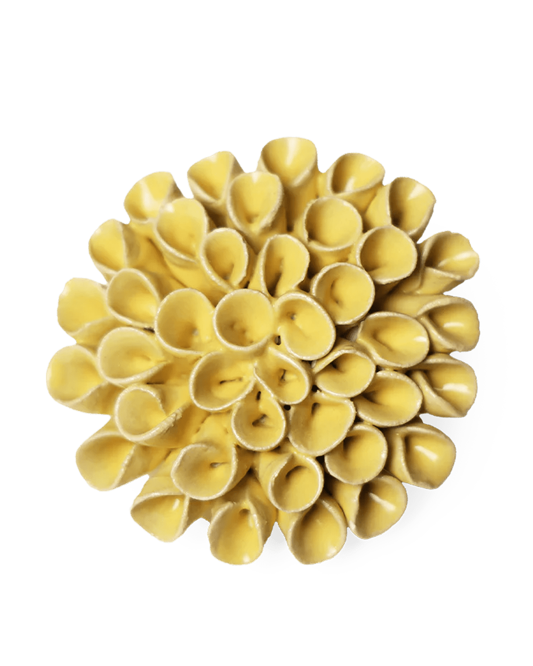 Ceramic Flower - Flower Yellow 3 - Chive Ceramics Studio - Ceramic Flowers - Chive Studio