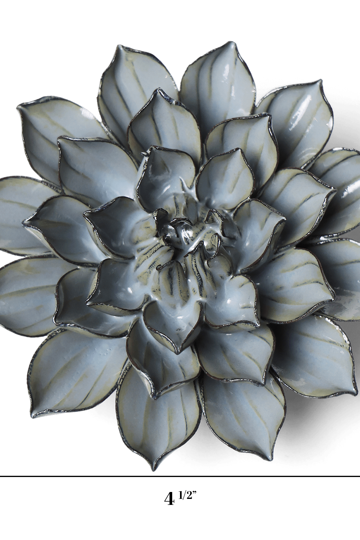 Japan Ceramic Flower Wall Art Aqua Black Daisy - Chive Ceramics Studio - Ceramic Flowers - Chive US