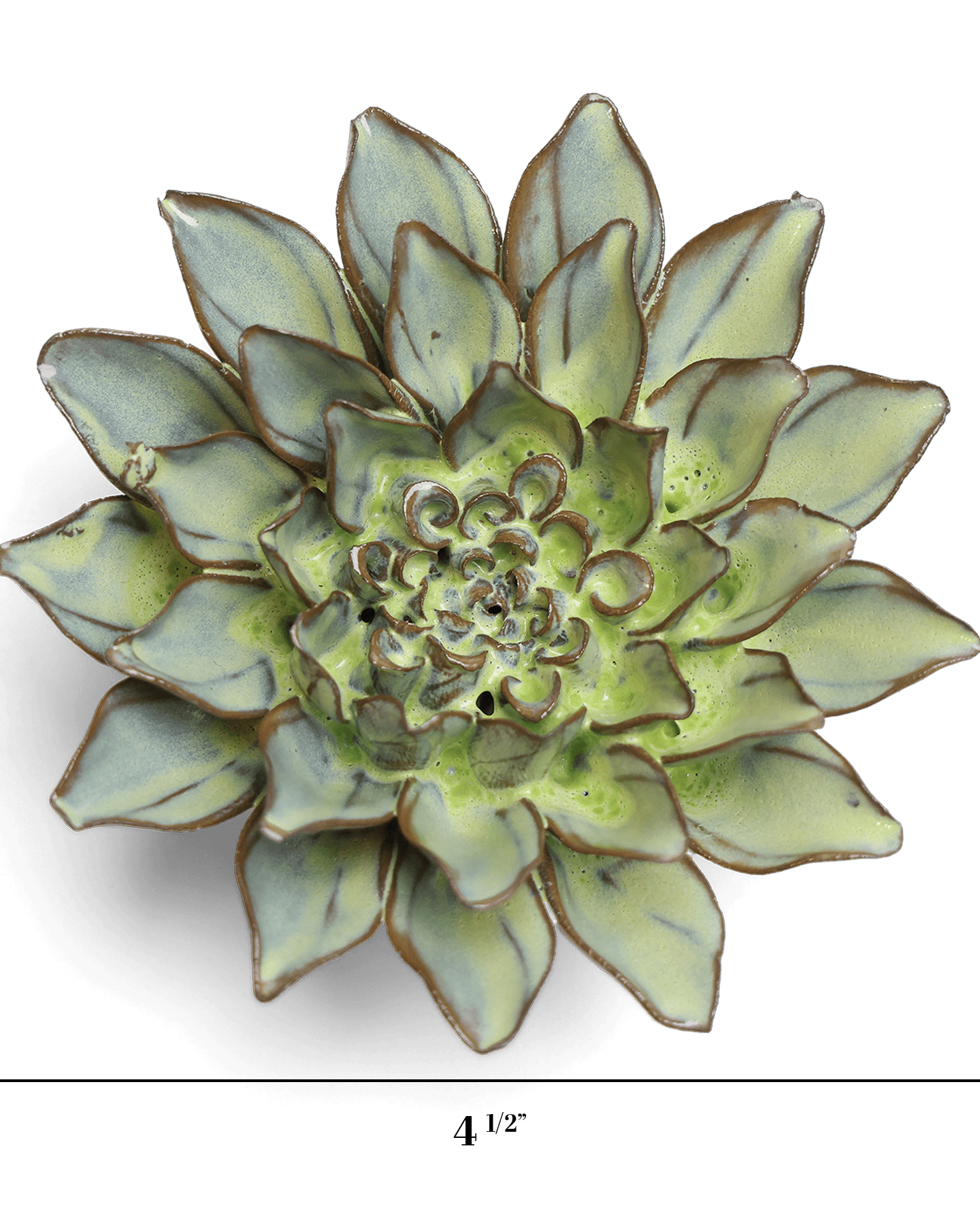 Japan Ceramic Flower Wall Art Green Aster - Chive Ceramics Studio - Ceramic Flowers - Chive US