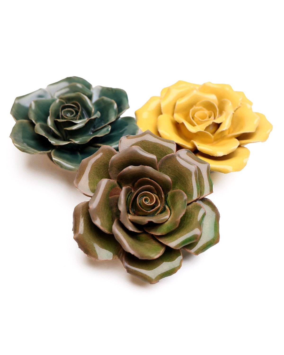 Ceramic Flowers With Keyhole For Hanging On Walls Collection 9 - Chive Plant Studio - Ceramic Flowers - Chive Studio 2024