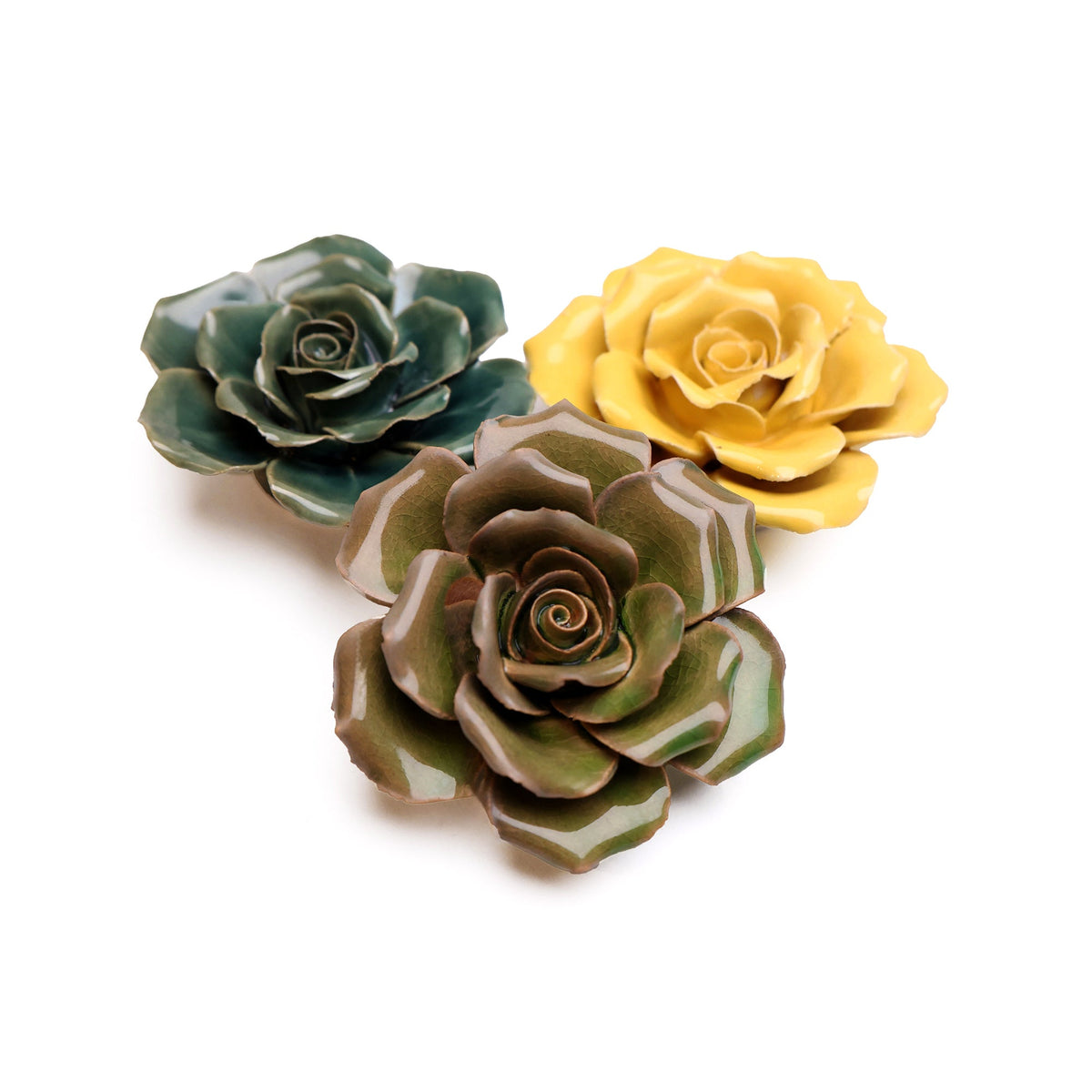 Ceramic Flowers With Keyhole For Hanging On Walls Collection 9 - Chive Plant Studio - Ceramic Flowers - Chive Studio 2024