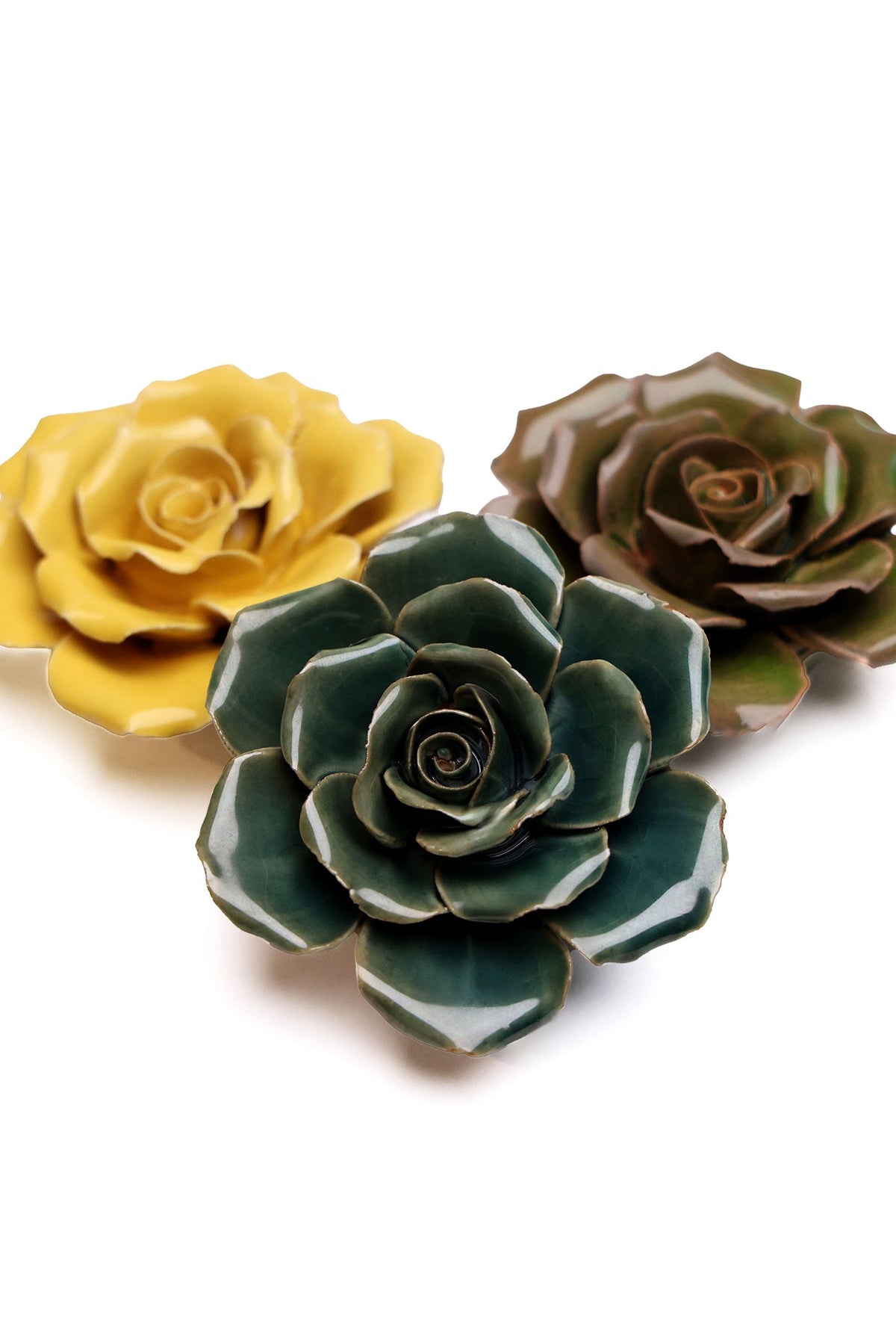 Ceramic Flowers With Keyhole For Hanging On Walls Collection 9 - Chive Plant Studio - Ceramic Flowers - Chive Studio 2024