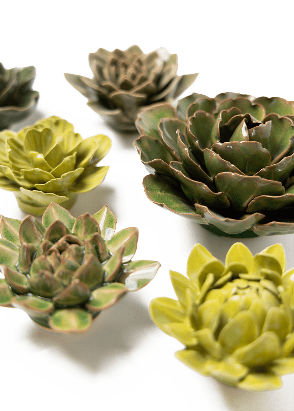Wisley Garden - 6 Piece Set - Chive Ceramics Studio - Ceramic Flower Sets - Chive Ceramics Studio