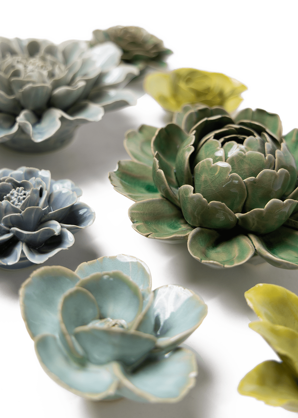 Yorkshire - 7 Piece Set - Chive Ceramics Studio - Ceramic Flower Sets - Chive Ceramics Studio
