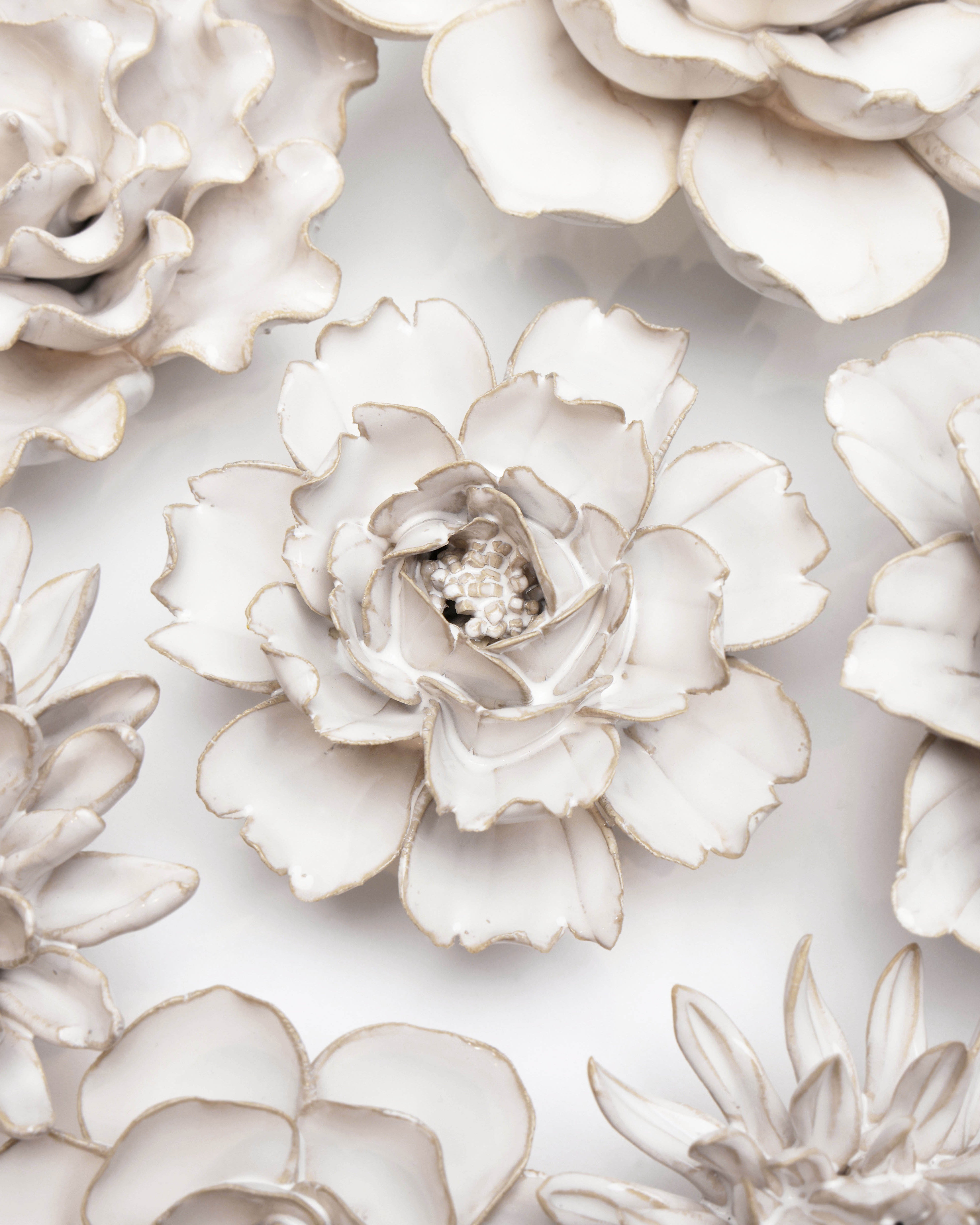 Coastal | Ivory Rose - Chive Ceramics Plant Studio - Ceramic Flowers - Chive Ceramics Plant Studio