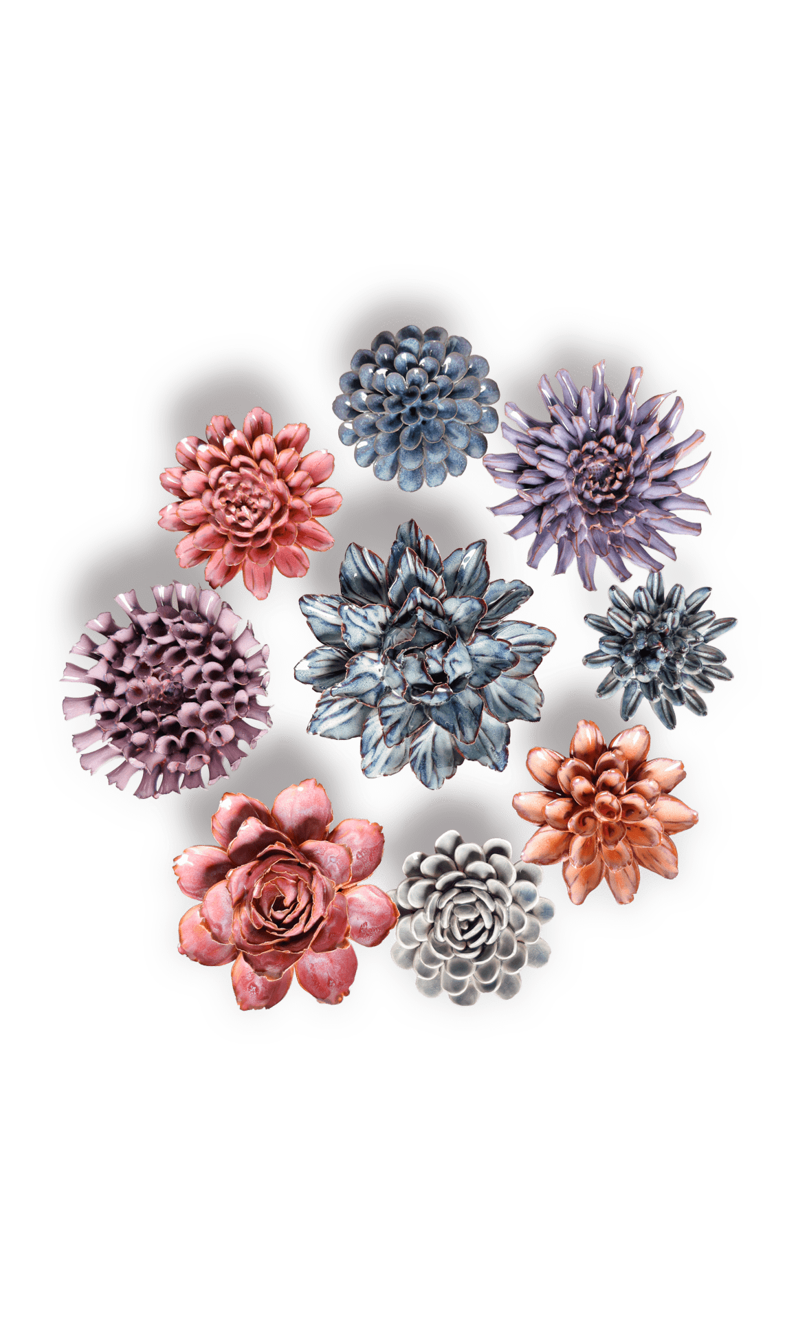 Cambridge - Ceramic Flower Curated Collection - Chive Ceramics Studio - Ceramic Flower Sets - Chive Ceramics Studio