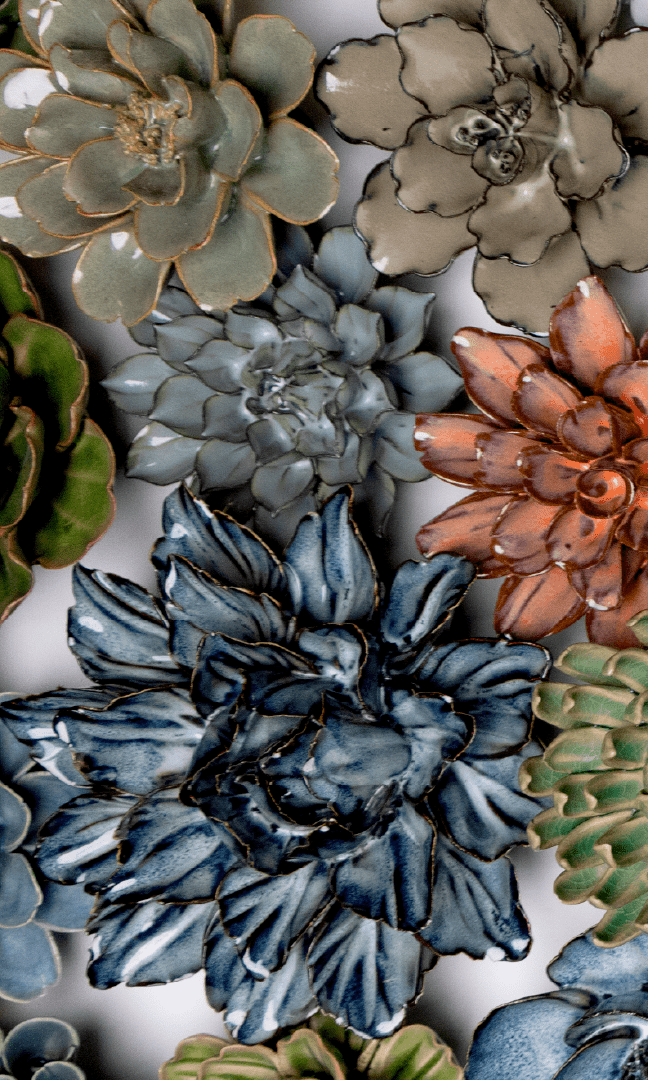 Princeton - Ceramic Flower Curated Collection - Chive Ceramics Studio - Ceramic Flower Sets - Chive Ceramics Studio