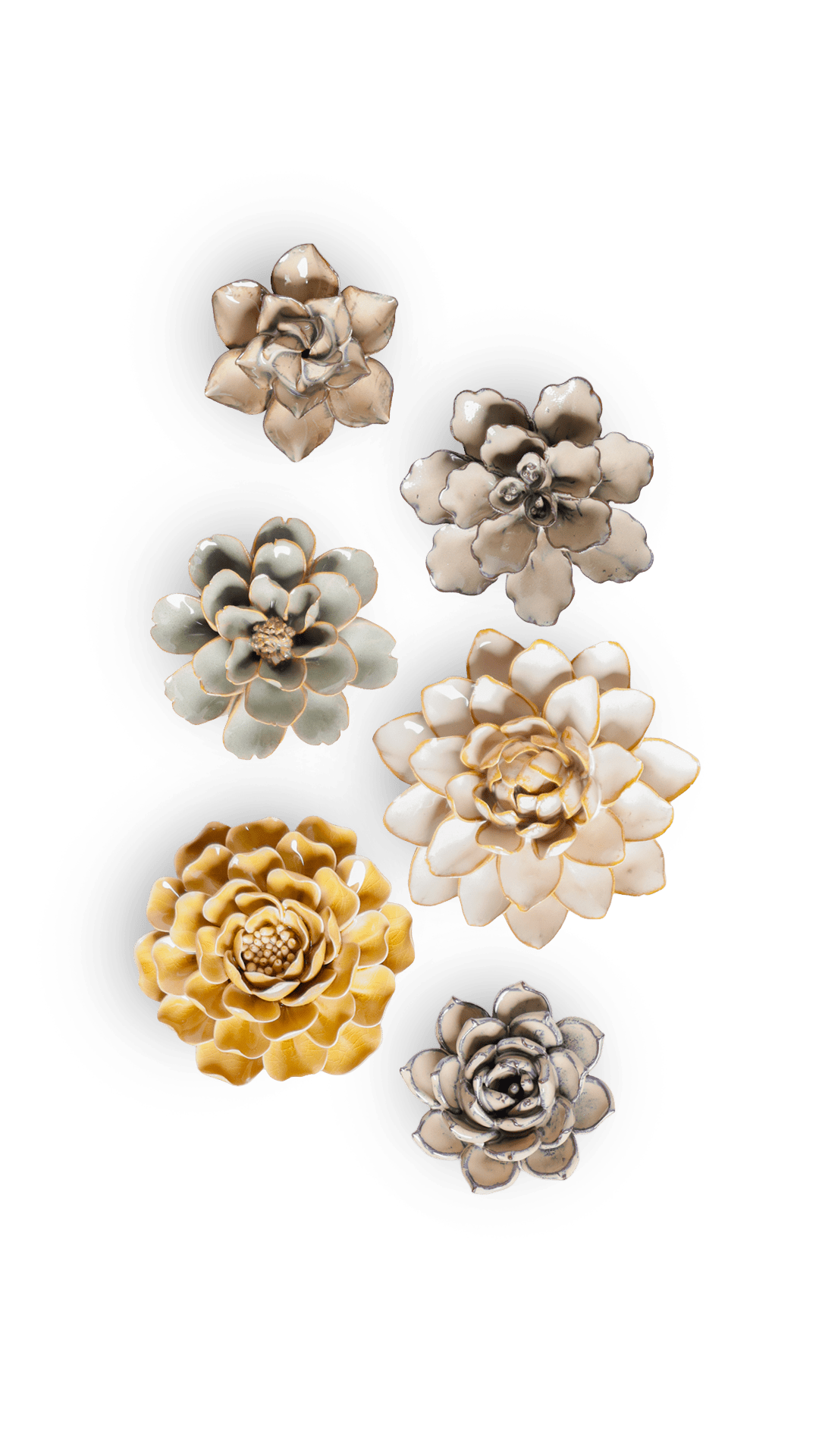 Princeton - 6 Piece Curated Set - Chive Ceramics Studio - Ceramic Flower Sets - Chive Ceramics Studio