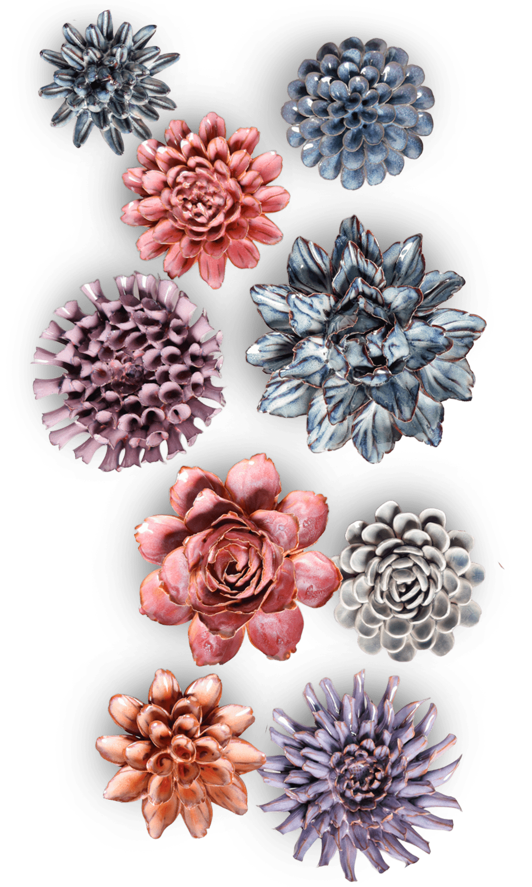 Cambridge - 9 Piece Curated Set - Chive Ceramics Studio - Ceramic Flower Sets - Chive Ceramics Studio