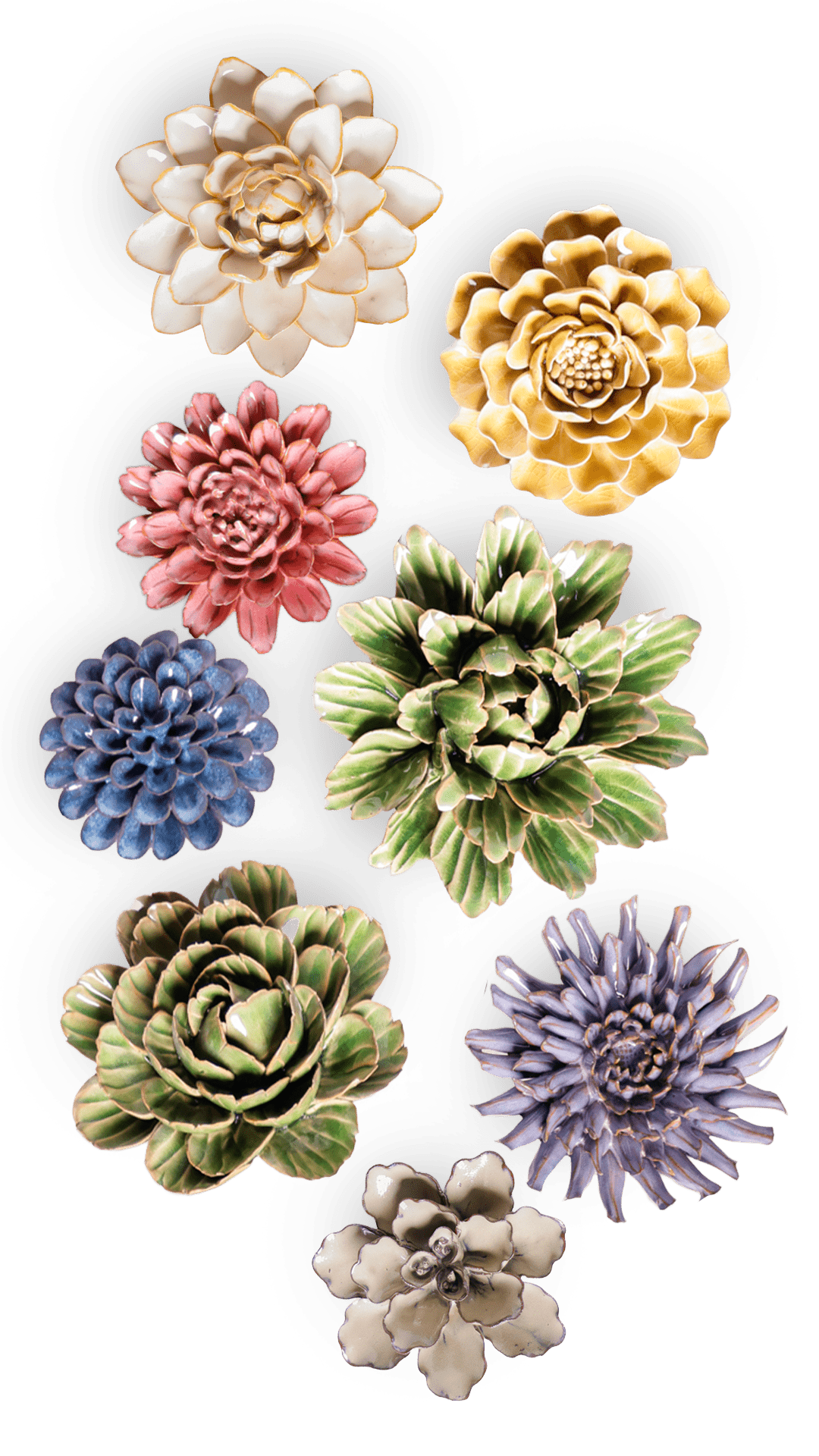 New Haven - 14 Piece Curated Set - Chive Ceramics Studio - Ceramic Flower Sets - Chive Ceramics Studio