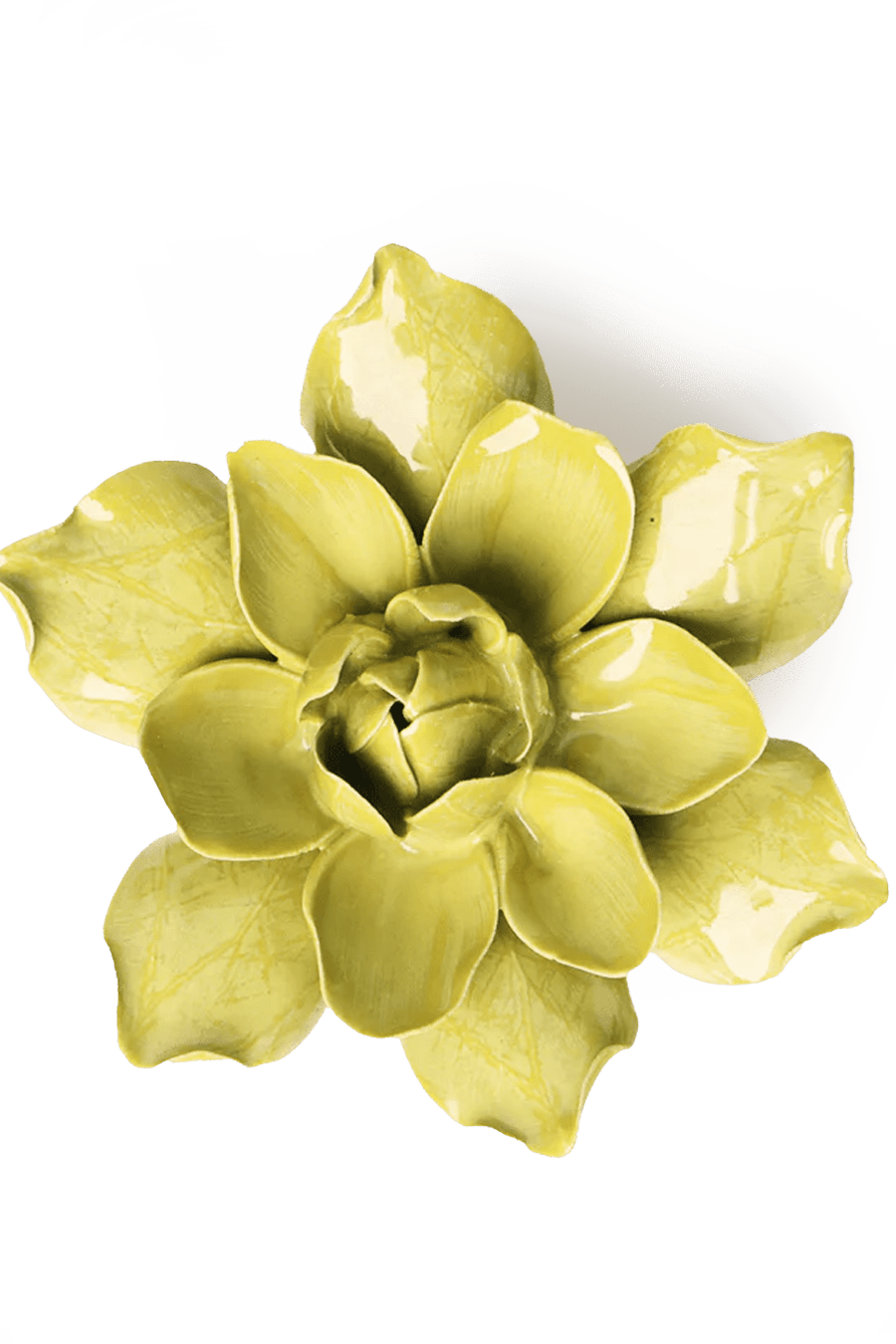 EG32 Chartreuse Columbine - Chive Ceramics Studio - Ceramic Flowers - Chive Ceramics Studio