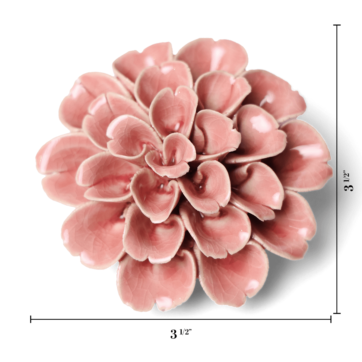 Champagne Pink Hydrangea - Chive Ceramics Studio - Ceramic Flowers - Chive Ceramics Studio