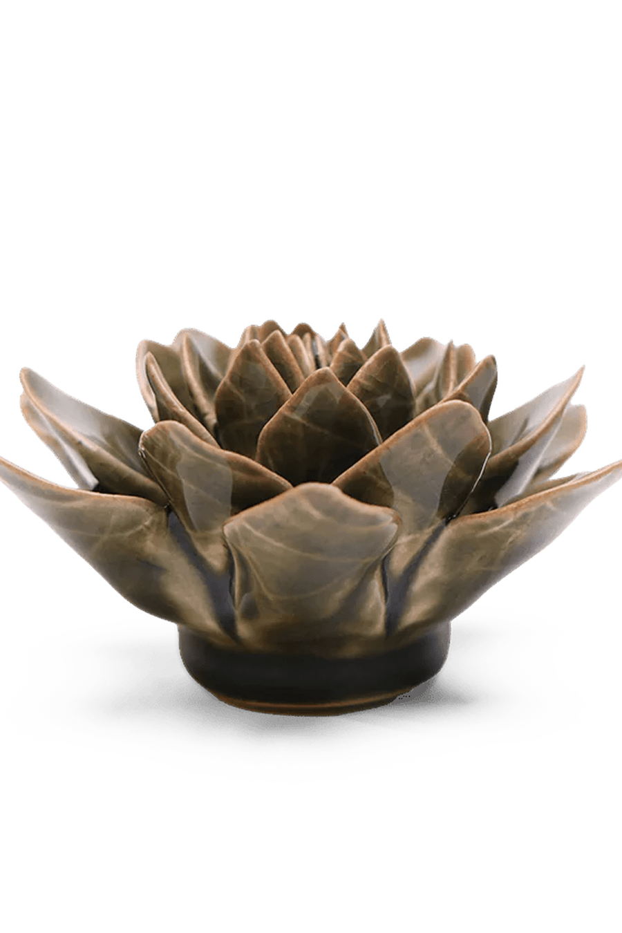 EG01 Olive Green Echeveria - Chive Ceramics Studio - Ceramic Flowers - Chive Ceramics Studio
