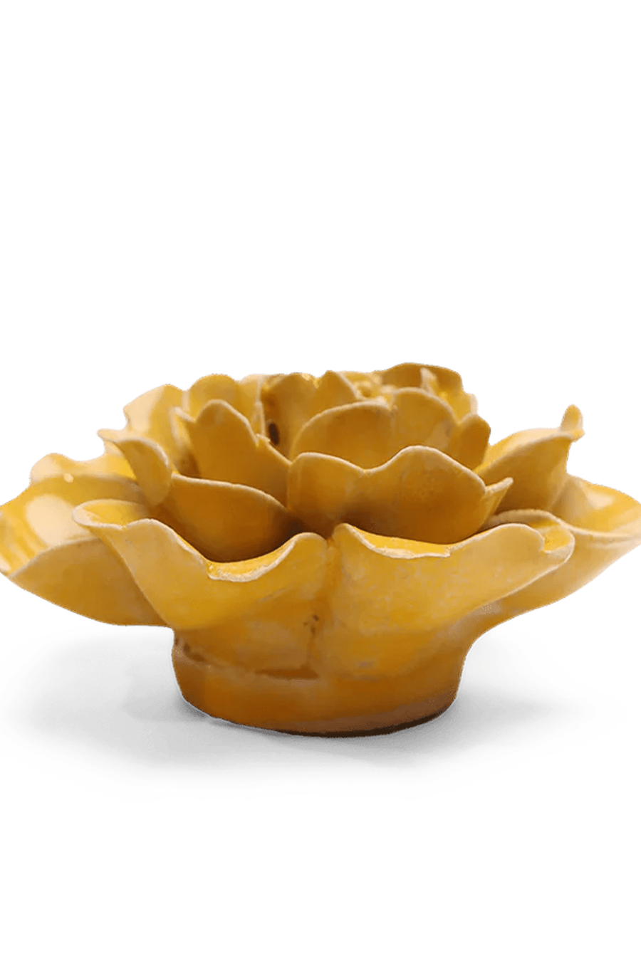 EG07 Burnt Yellow Rose - Chive Ceramics Studio - Ceramic Flowers - Chive Ceramics Studio