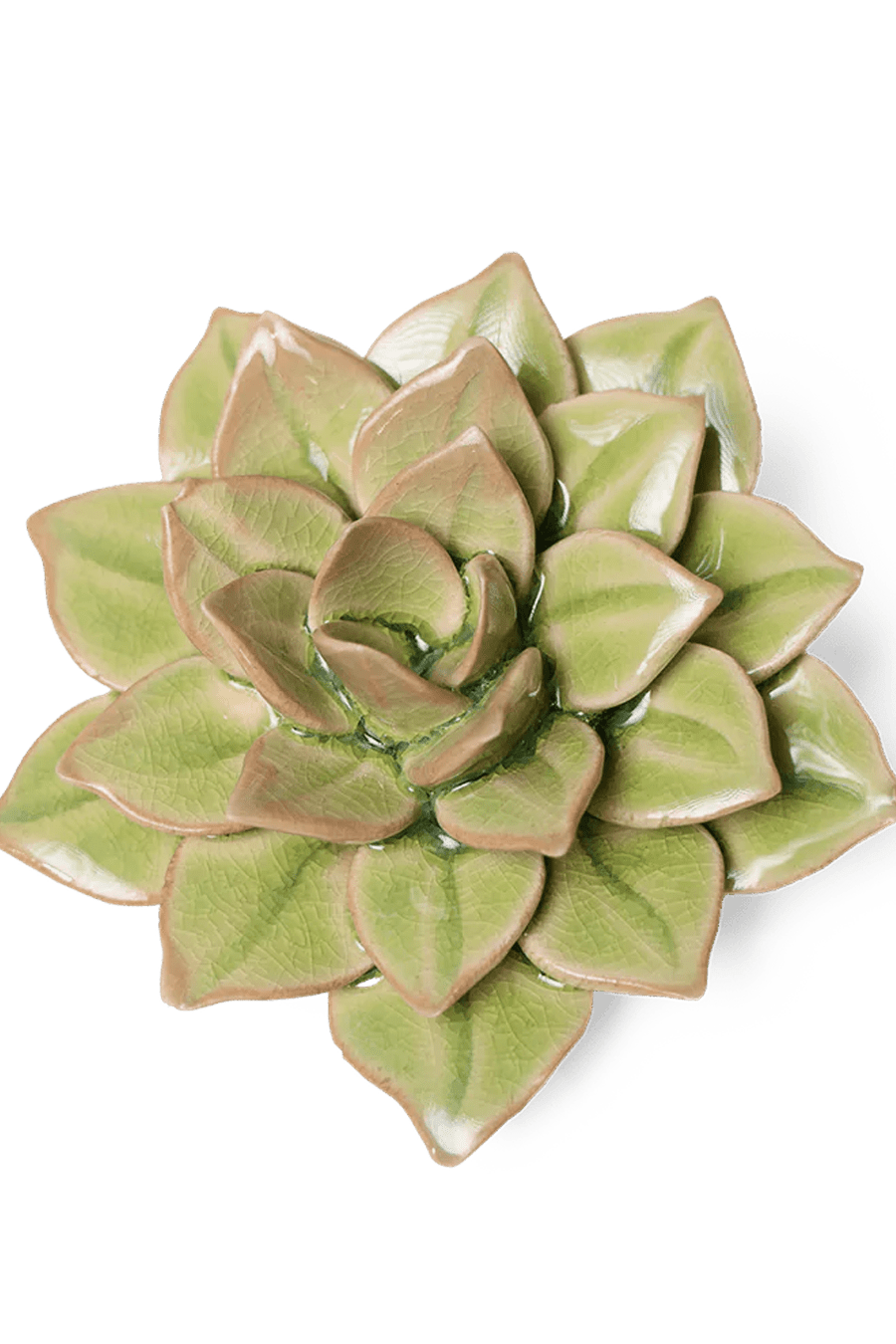 EG10 Peridot Green Fairy Echeveria - Chive Ceramics Studio - Ceramic Flowers - Chive Ceramics Studio