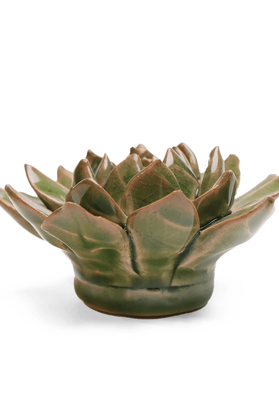EG12 Avocado Green Firecracker Succulent - Chive Ceramics Studio - Ceramic Flowers - Chive Ceramics Studio