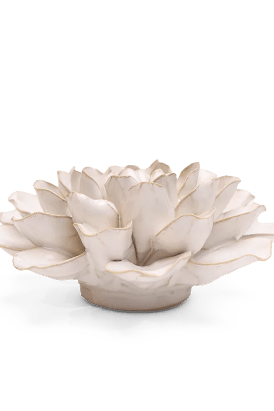 EG15 Ivory European Water Lily - Chive Ceramics Studio - Ceramic Flowers - Chive Ceramics Studio