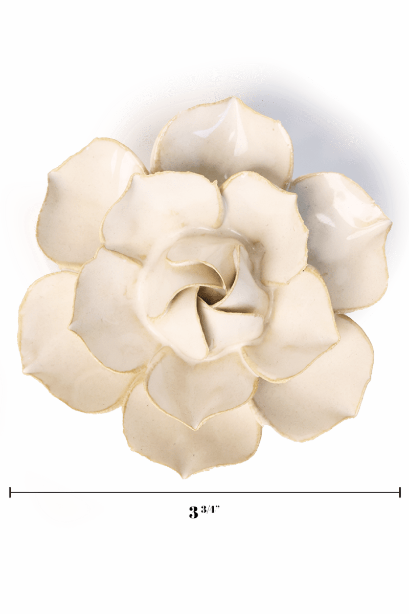 Ivory Daffodil - Chive Ceramics Studio - Ceramic Flowers - Chive Ceramics Studio