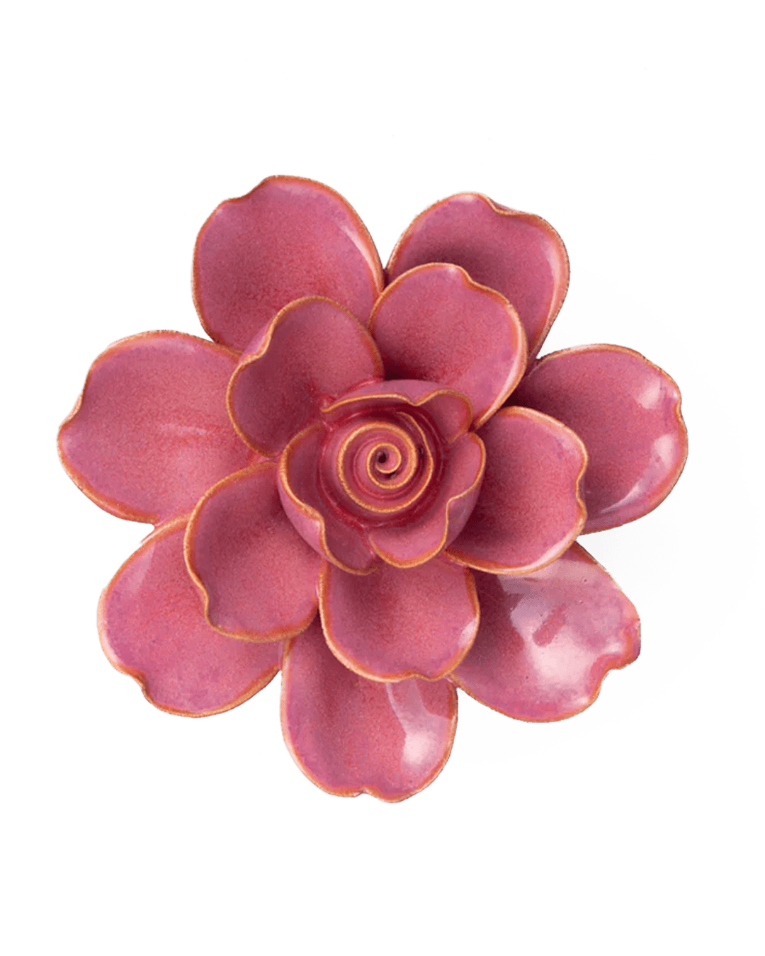FR09 Blush Pink Tahitian Gardenia - Chive Ceramics Studio - Ceramic Flowers - Chive Ceramics Studio