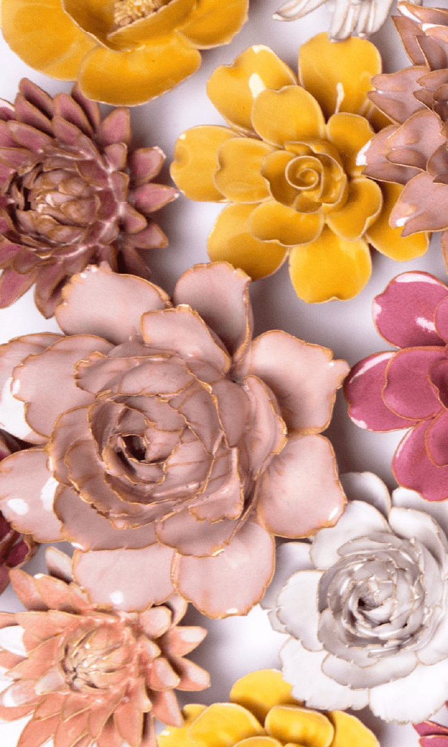 Nice - Ceramic Flower Curated Collection - Chive Ceramics Studio - Ceramic Flower Sets - Chive Ceramics Studio