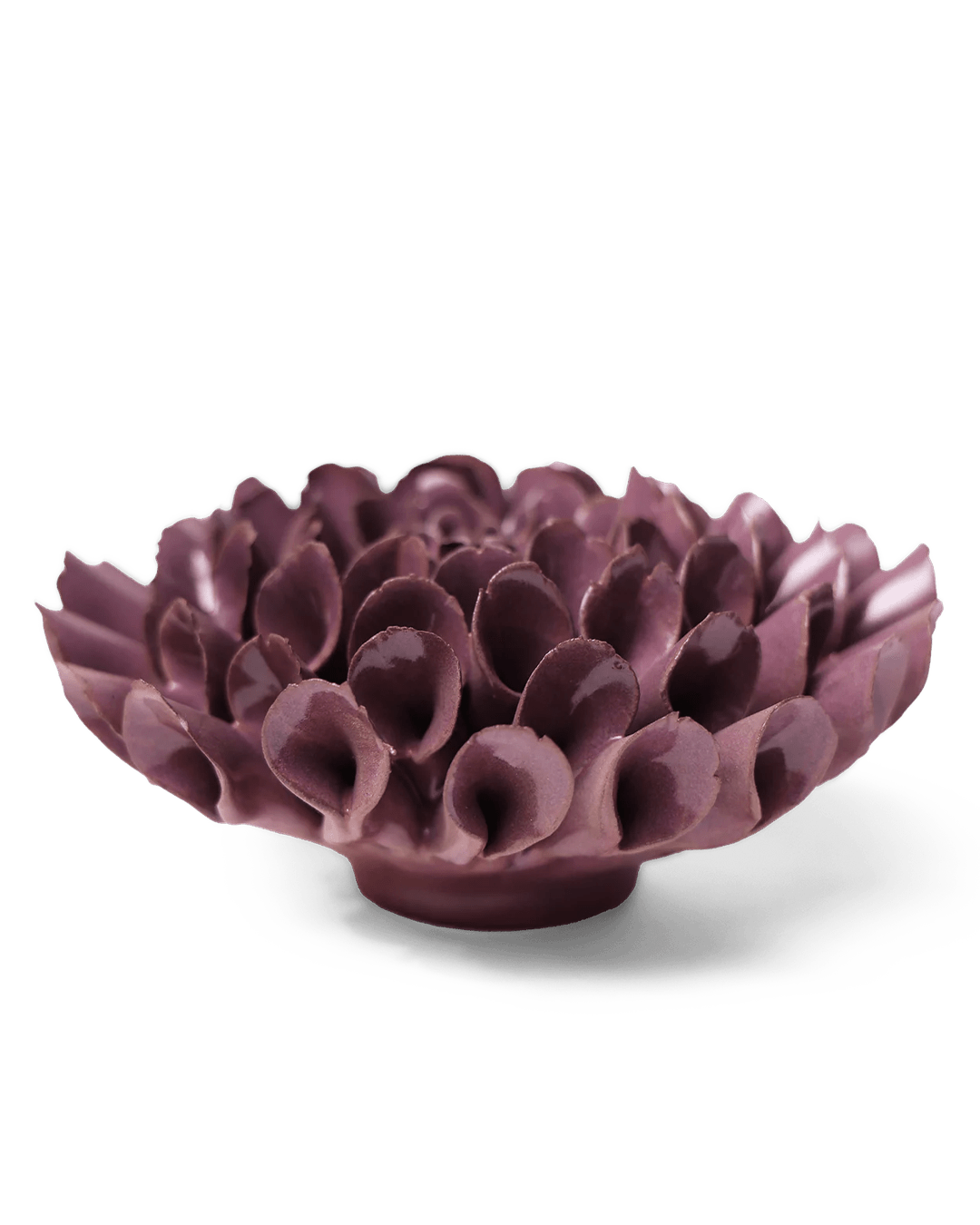 JA02 Violet Blue Cornel Dahlia - Chive Ceramics Studio - Ceramic Flowers - Chive Ceramics Studio