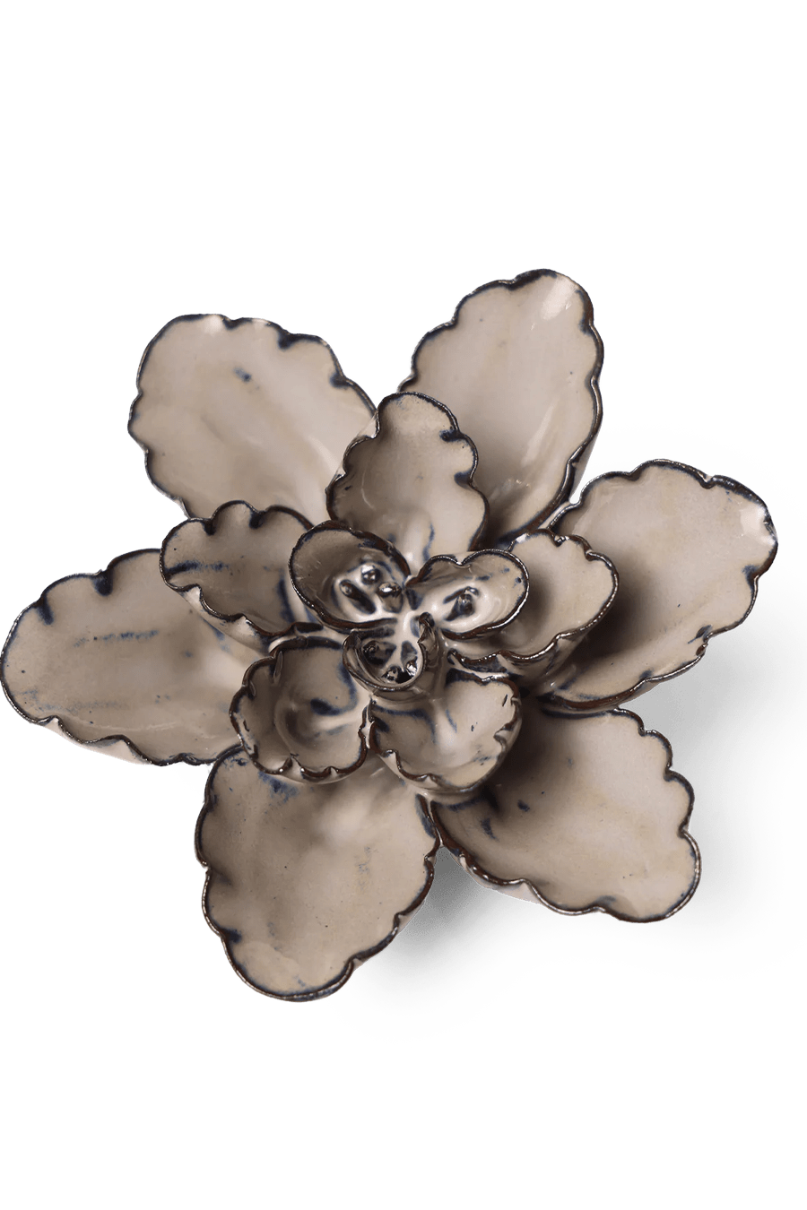 JA05 Latte Empress Lotus - Chive Ceramics Studio - Ceramic Flowers - Chive Ceramics Studio