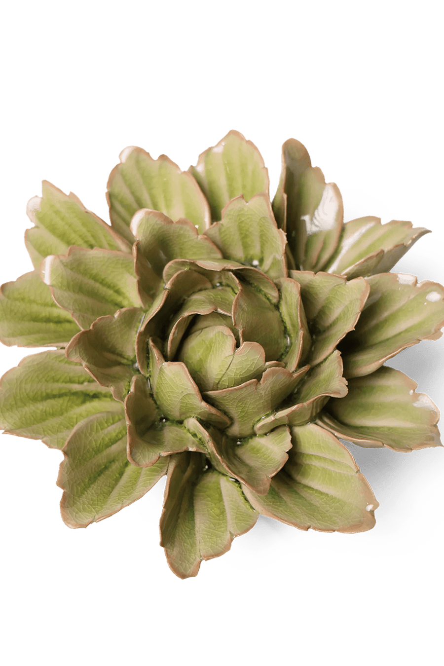 JA11 Peridot Sorbet Peony - Chive Ceramics Studio - Ceramic Flowers - Chive Ceramics Studio