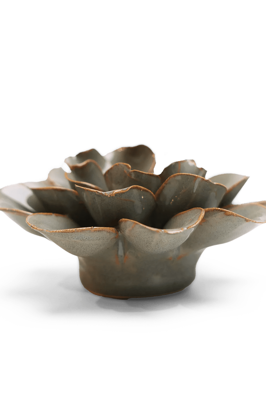 JA13 Moss Grey Oxeye Daisy - Chive Ceramics Studio - Ceramic Flowers - Chive Ceramics Studio