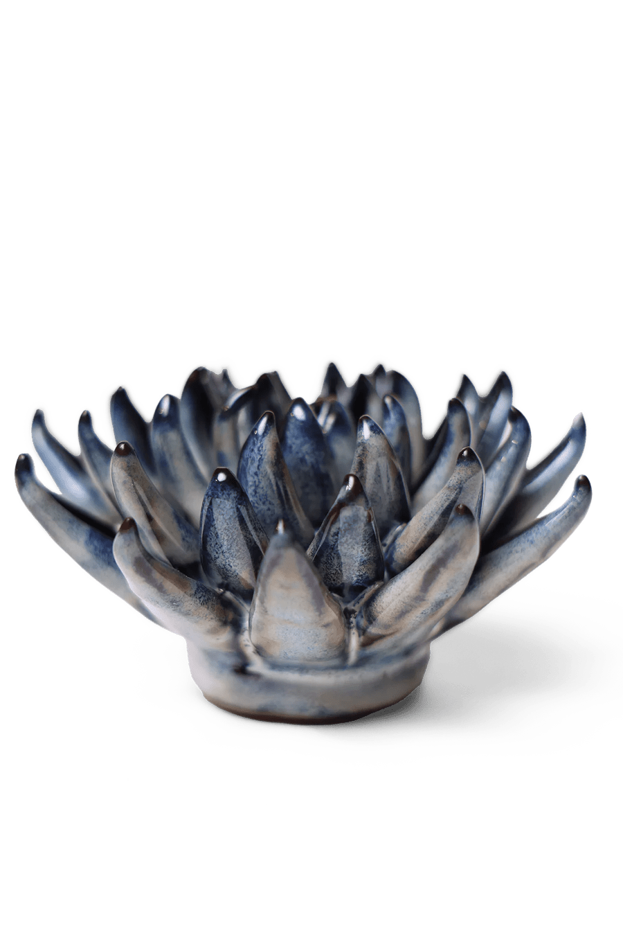 JA16 Navy Blue Chalksticks Succulent - Chive Ceramics Studio - Ceramic Flowers - Chive Ceramics Studio