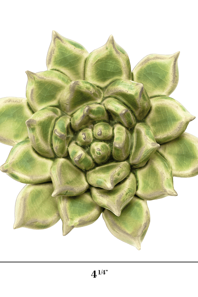 JA20 Pea Green Ghost Succulent - Chive Ceramics Studio - Ceramic Flowers - Chive Ceramics Studio