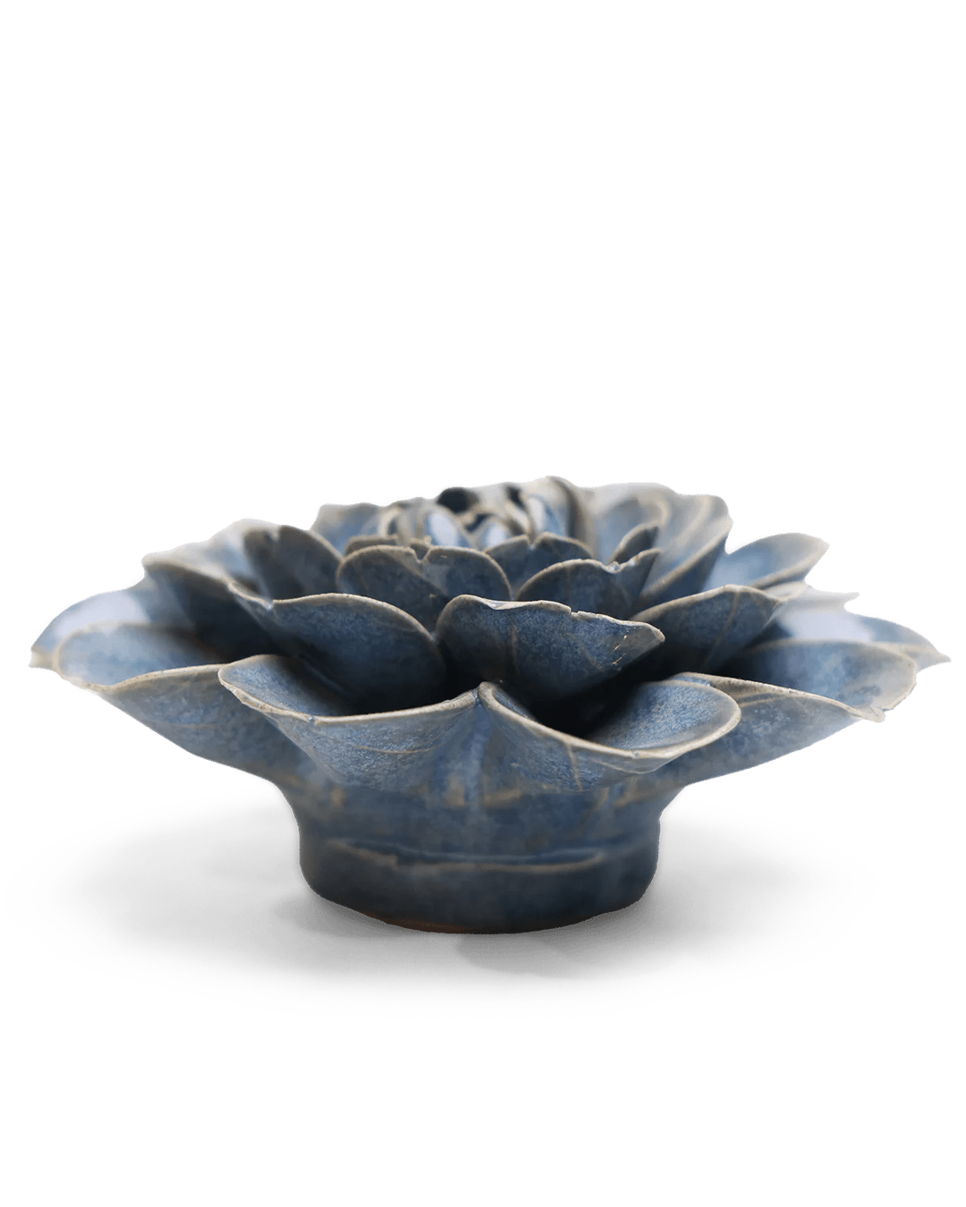 JA21 Fancy Blue Fiesta Marigold - Chive Ceramics Studio - Ceramic Flowers - Chive Ceramics Studio