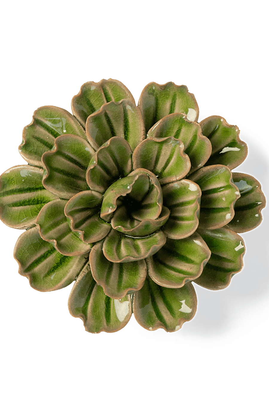JA24 Avocado Green Petunia - Chive Ceramics Studio - Ceramic Flowers - Chive Ceramics Studio