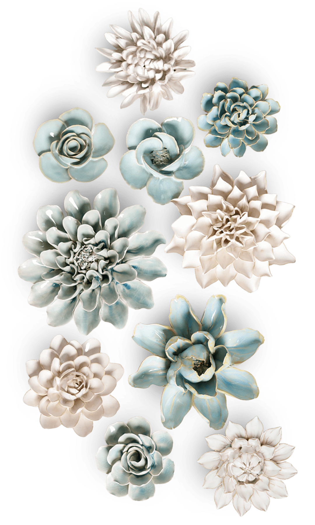 Osaka - 10 Piece Curated Set - Chive Ceramics Studio - Ceramic Flower Sets - Chive Ceramics Studio