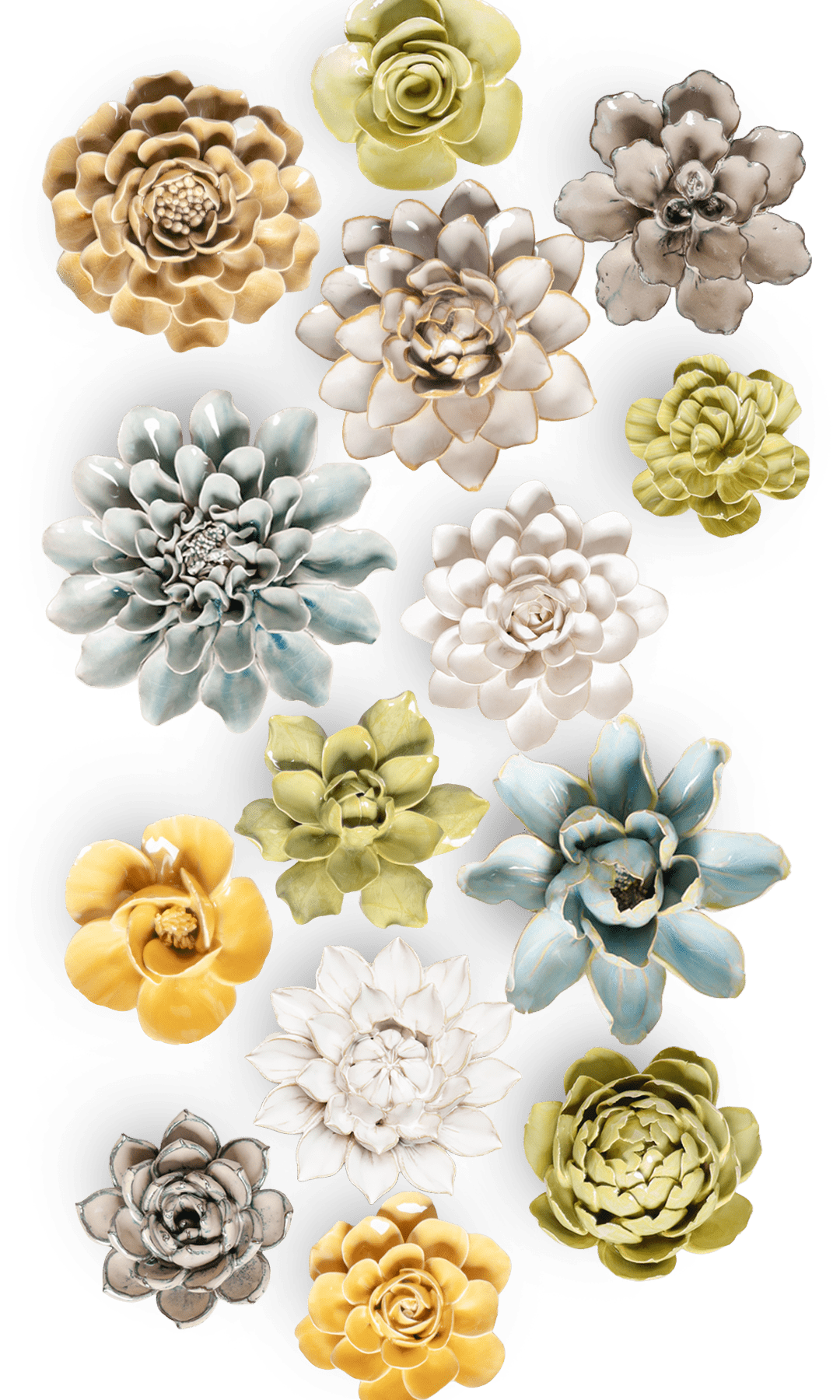 Tokyo - 25 Piece Curated Set - Chive Ceramics Studio - Ceramic Flower Sets - Chive Ceramics Studio