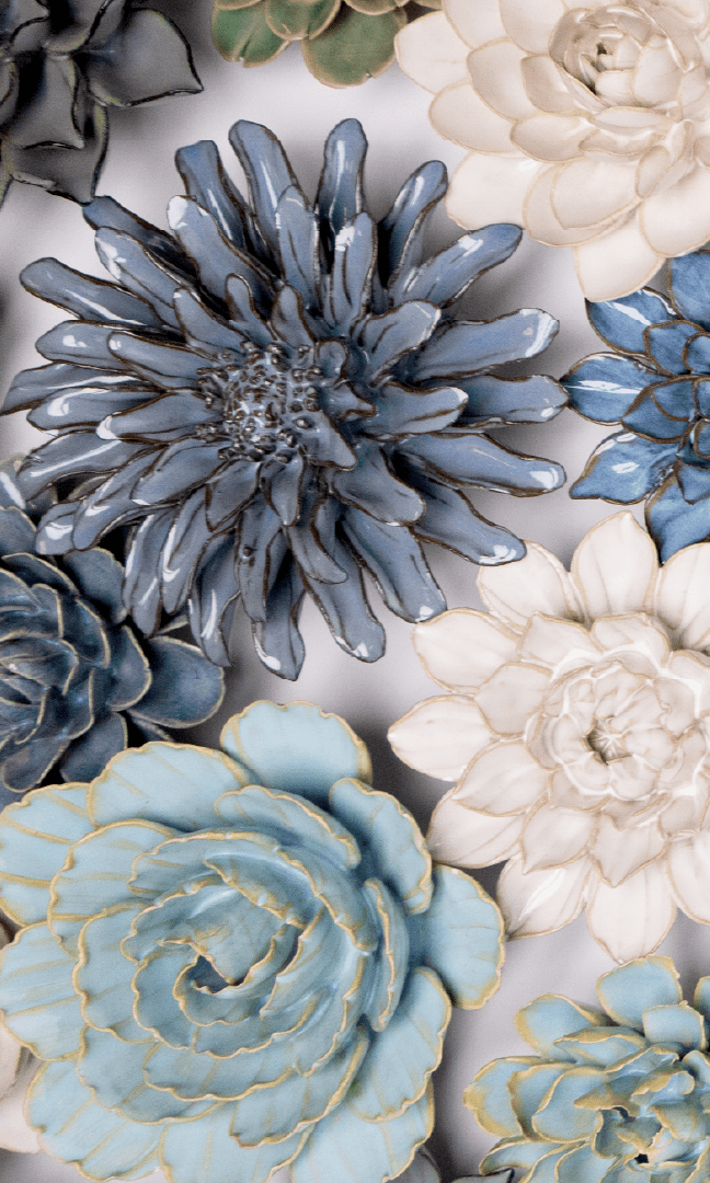 Montauk - Ceramic Flower Curated Collection - Chive Ceramics Studio - Ceramic Flower Sets - Chive Ceramics Studio