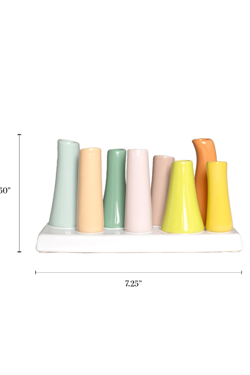 Pooley Modern Bud Vase For Flowers - Chive Ceramics Studio - Vases - Chive Ceramics Studio