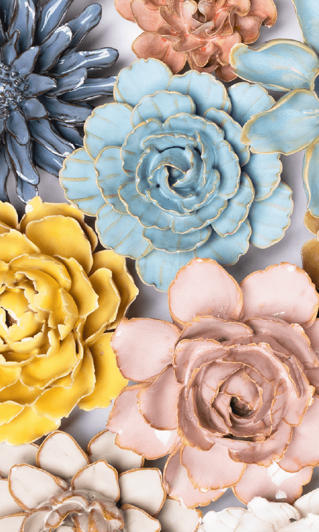 Oslo - Ceramic Flower Curated Collection - Chive Ceramics Studio - Ceramic Flower Sets - Chive Ceramics Studio