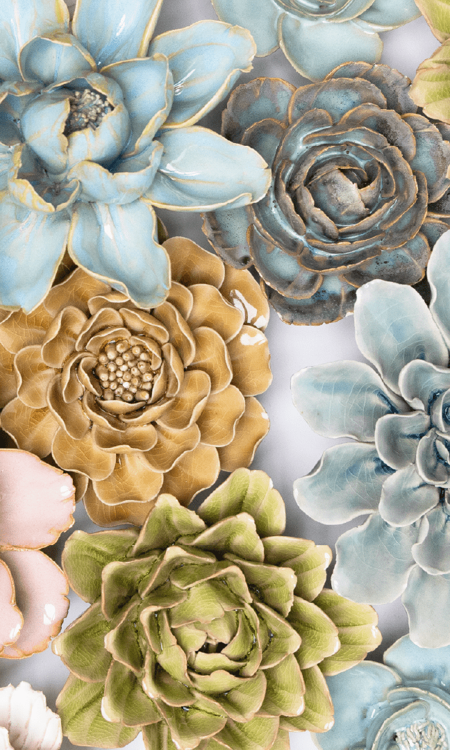 Stockholm - Ceramic Flower Curated Collection - Chive Ceramics Studio - Ceramic Flower Sets - Chive Ceramics Studio