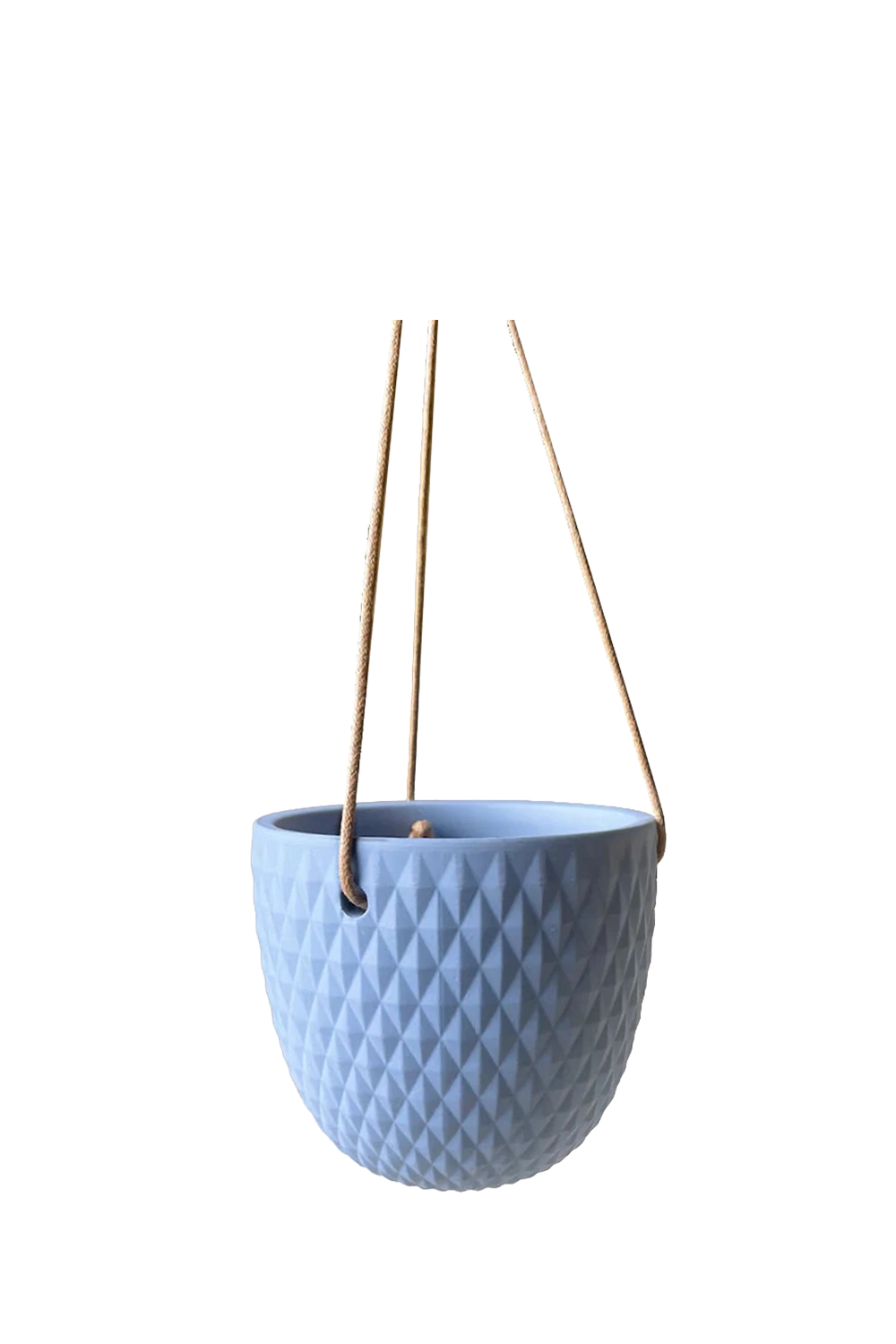 Blue Grey Ceramic Modern Hanging Planter - Virago  - handmade by Chive Studio Toronto
