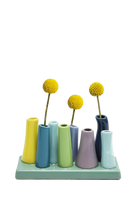Chartreuse Modern Bud Vase for Flowers - Pooley - handmade by Chive Studio Toronto