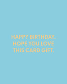 Happy Birthday. Hope you love this card gift. - Greeting Card - Chive Ceramics Studio - Cards - Chive Ceramics Studio