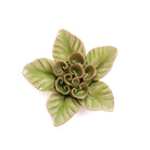 Ceramic Flower Wall Art Green Lotus - Chive Plant Studio - Ceramic Flowers - Chive