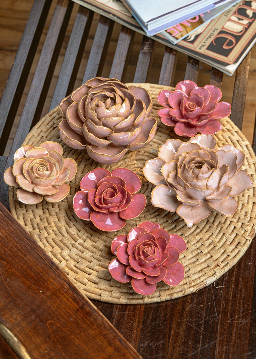 Gerberoy - 6 Piece Set - Chive Ceramics Studio - Ceramic Flower Sets - Chive Ceramics Studio