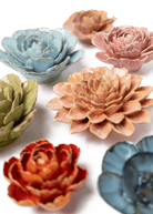 Villandry Gardens - 7 Piece Set - Chive Ceramics Studio - Ceramic Flower Sets - Chive Ceramics Studio