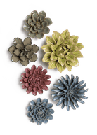 Ashikaga - 6 Piece Set - Chive Ceramics Studio - Ceramic Flower Sets - Chive Ceramics Studio